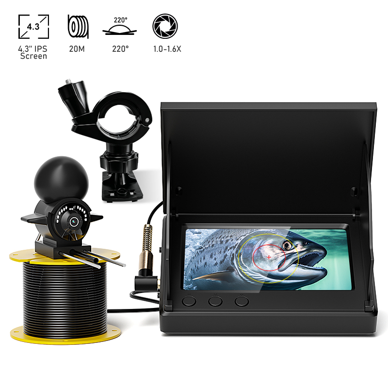 Underwater Fishing Camera - 4.3'' LCD Taşınabilir Balık Bulucu, 220'lik