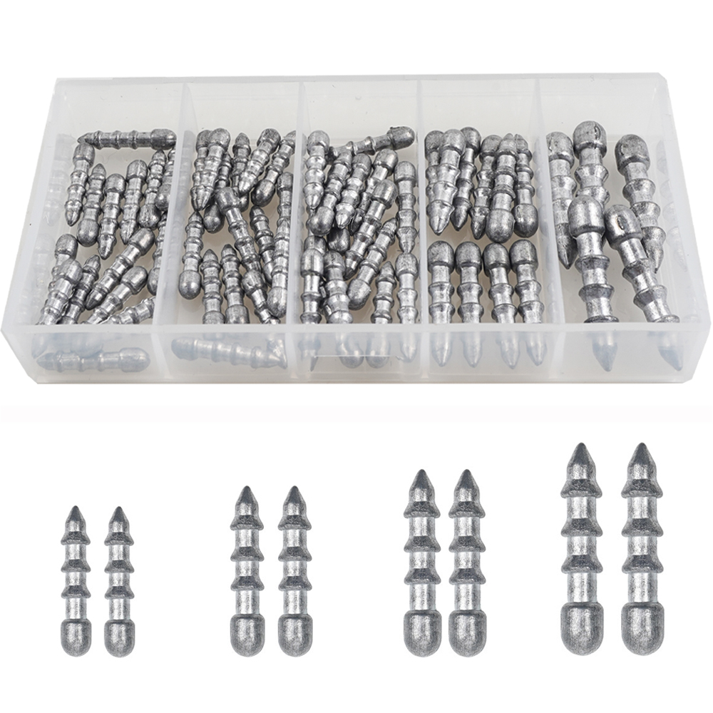 Fishing Equipment Used - 60 adet tırnak ağırlıkları solucan balıkçılık