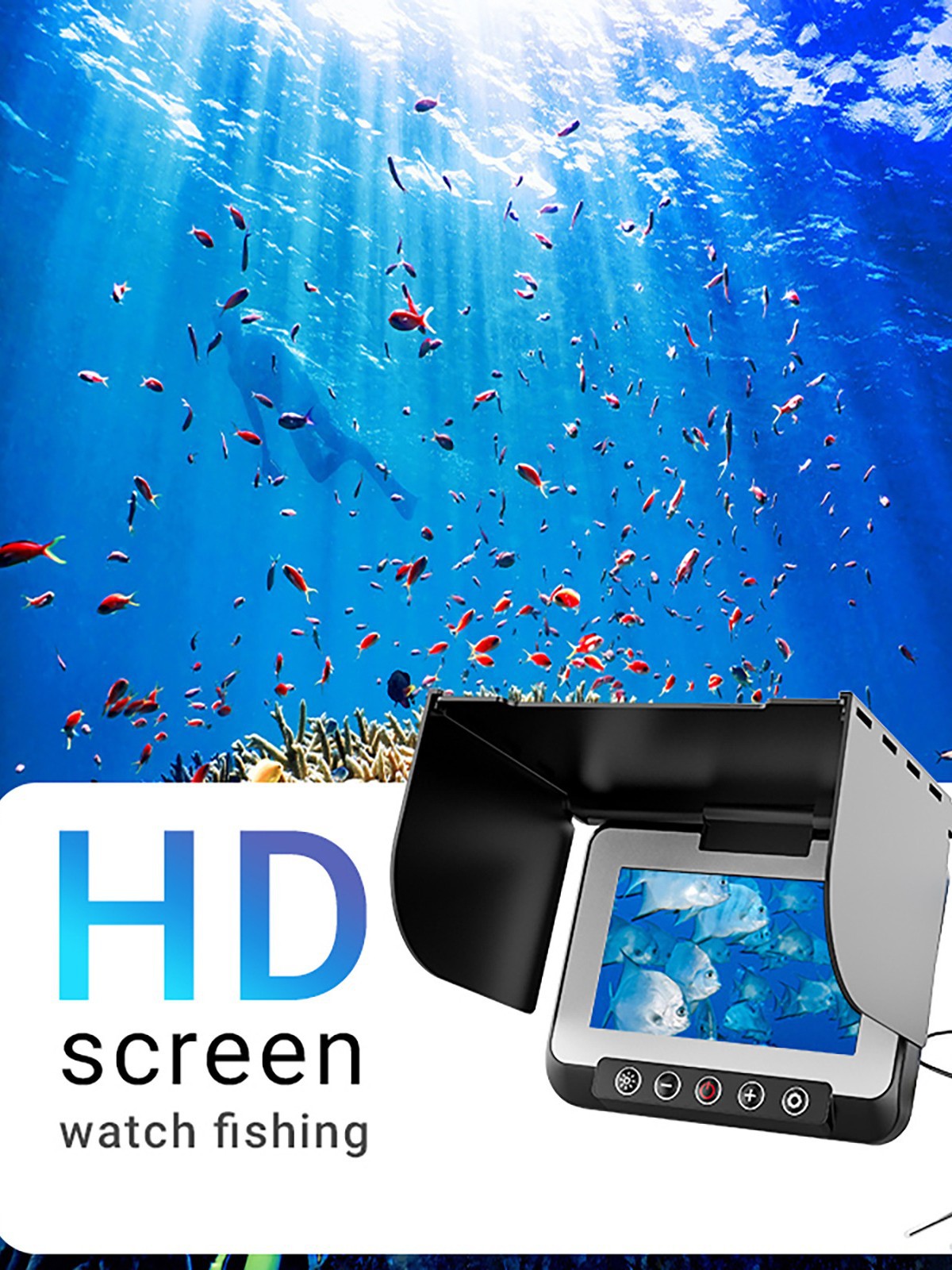 Underwater Fishing Camera - 4.3 İnç HD Ekranlı Görsel Balık