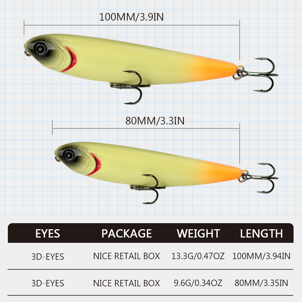 WATERBOY 8cm 9g 10cm 13g kalem - Fishing Equipment Market incelemesi ve fiyatı